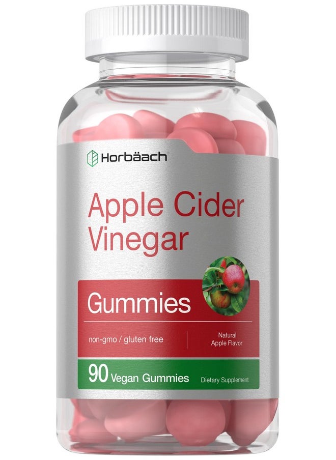 Horbaach Horbäach Vegan Apple Cider Vinegar Gummies | 90 Count | ACV Supplement | Apple Flavor | Non-GMO, Gluten Free Gummies for Adults  - Image 1