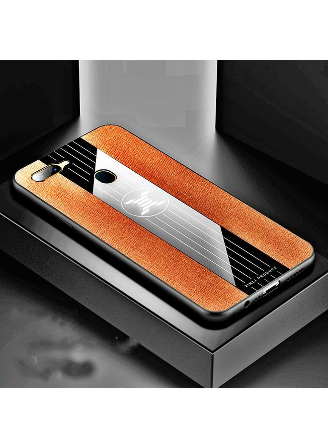 Xinli Case For OPPO A7 Stitching Cloth Textue Shockproof TPU Protective Case - Image 1