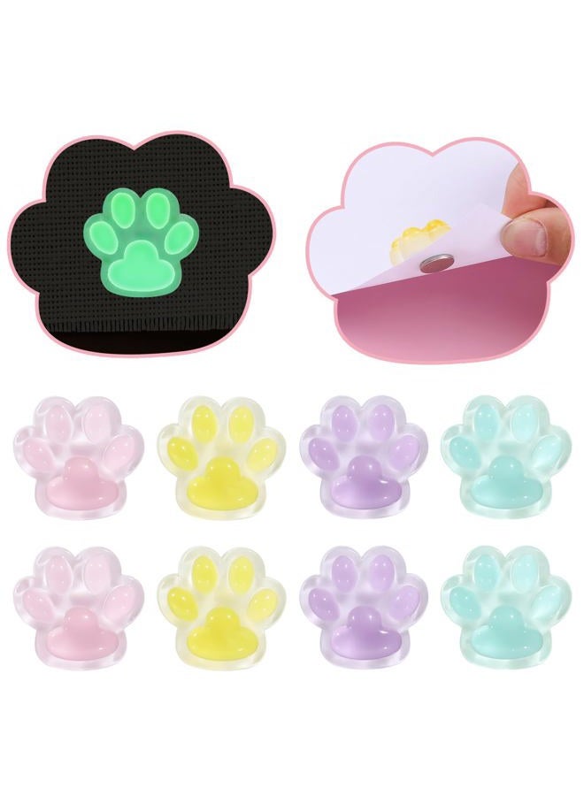 TXIN 8 Pcs Diamond Painting Magnet Cover Minder, Paw Shape Diamond Picture Magnetic Holder Locator, Cross Stitch Diamond Painting Fixator with Case, Diamond Art Accessories Tools for Adults Art Craft - Image 1