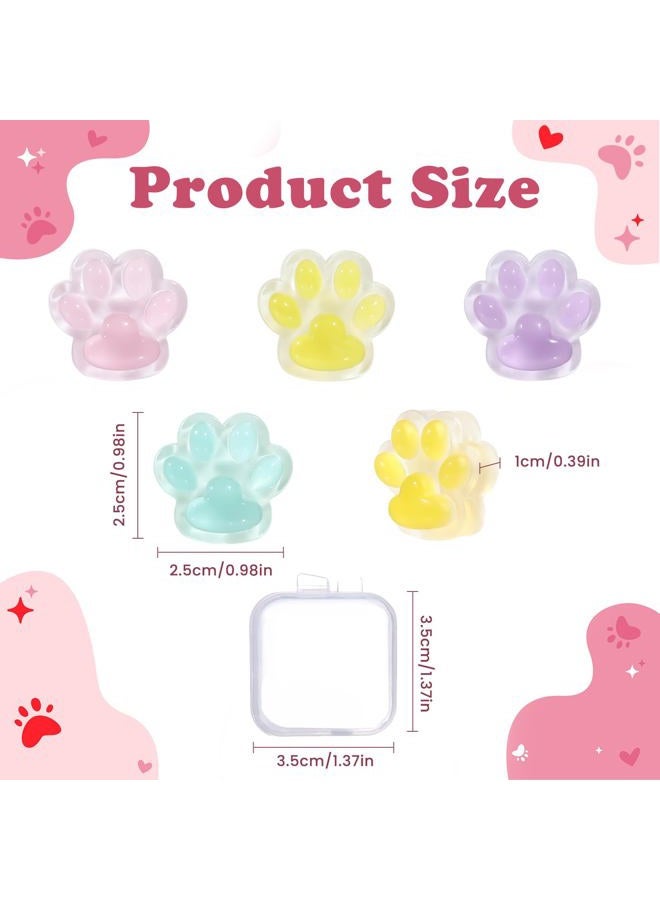 TXIN 8 Pcs Diamond Painting Magnet Cover Minder, Paw Shape Diamond Picture Magnetic Holder Locator, Cross Stitch Diamond Painting Fixator with Case, Diamond Art Accessories Tools for Adults Art Craft - Image 2