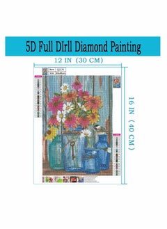 Y&D Diamond Painting Kits for Adults, DIY 5D Round Full Drill Flowers Art, Number kit Crystal Rhinestone Embroidery Cross Stitch Arts Craft Home Decor Gifts Very Suitable Leisure  - Image 4