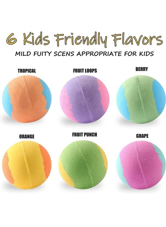 Beauenty - 6PC Bath Bomb for Kids with Surprise Heroes Toys Inside, Safe Natural&NON-TOXIC Bubble Bath Bomb, Bath Bomb Gifts Set for Kids - Image 1