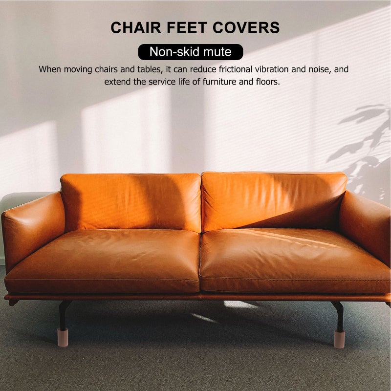Furniture Leg Pads, Durable Carbon Steel with Felt Base, Anti-Slip and Scratch-Free - Image 4