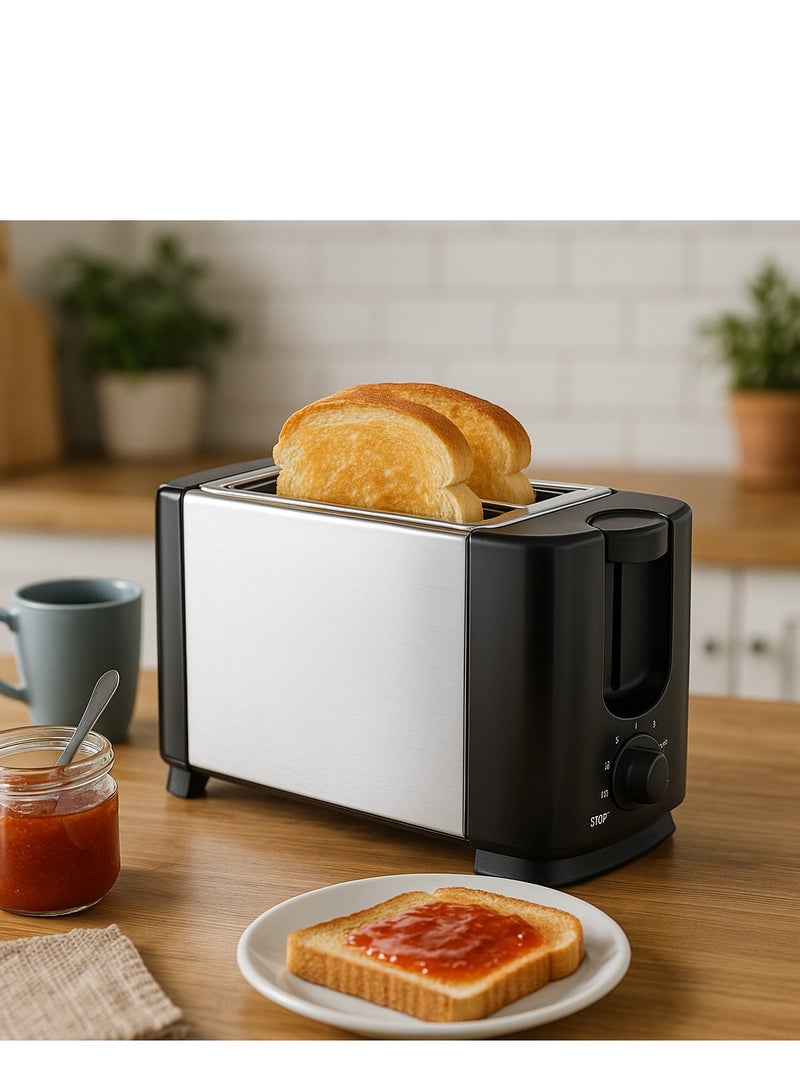 KROOS Electric toaster with two slots - Sleek design made of stainless steel - Adjustable browning control - Suitable for toast slices. - Image 2