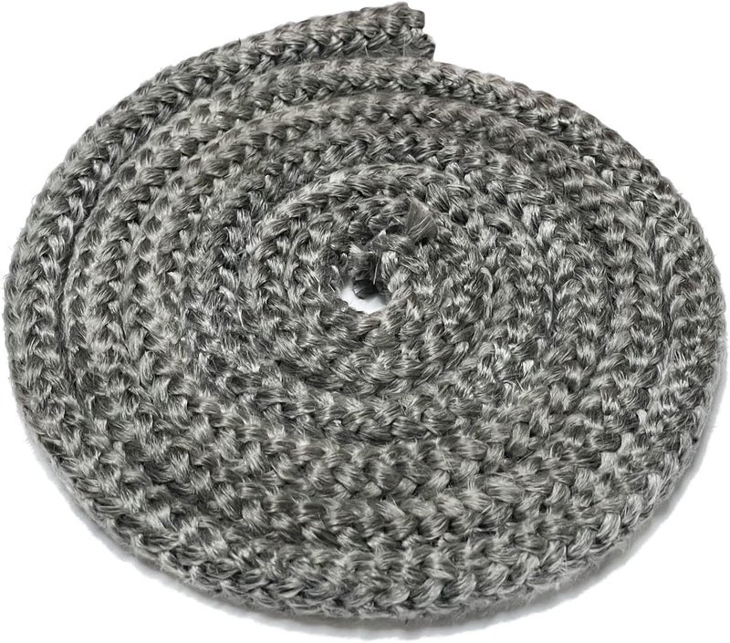 Protalwell Wood Stove Gasket (1/2" x 72" Rope), Wood Stove Door Gasket, Grey Color Fiberglass Gasket, Wood Stove Door Seal, 1/2 in High Temperature Resistant Wood Stove Gasket Rope - Image 1