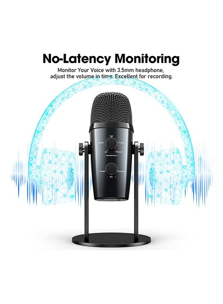 Jmary PW10 Professional Metal Voice Recording Usb Condenser Studio And Podcast Recording Gaming Microphones - Image 2