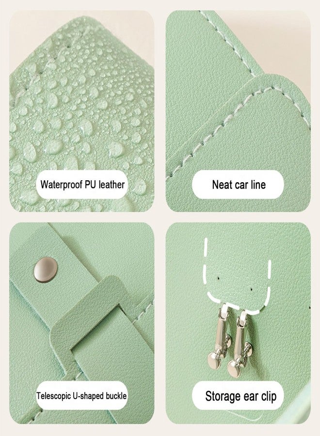 LAKE OF FIRE Earring Holder Organizer with Foldable Book Design Earring Book Organizer, Portable Pu Leather Travel Earring Case (Green) - Image 5