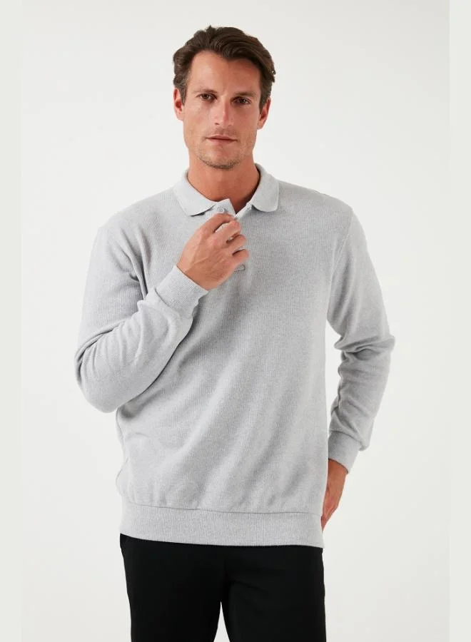 Buratti  Buratti Cotton Blend Regular Fit Polo Collar Sweater Men's POLO COLLAR SWEATER 456223 for Men | Best Price UAE