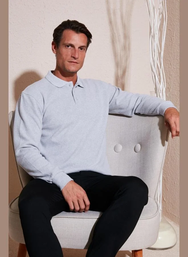 Buratti  Buratti Cotton Blend Regular Fit Polo Collar Sweater Men's POLO COLLAR SWEATER 456223 for Men | Best Price UAE