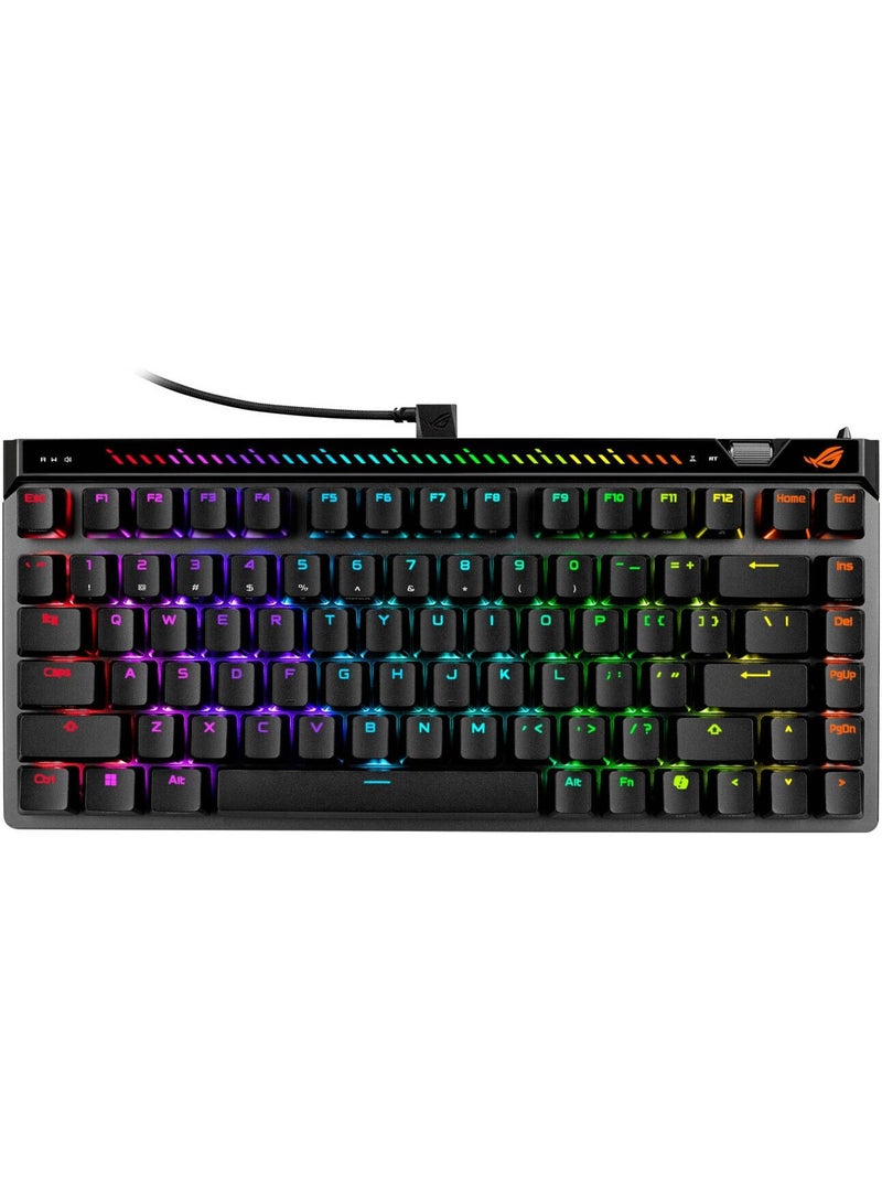 ASUS ROG Falchion Ace 75 HE Gaming Keyboard – 75% Layout, Hot-Swappable Hall Effect Switches, Adjustable 0.1–3.5mm Actuation, 8000Hz Polling, Rapid Trigger, Speed Tap, RGB Aura Sync, PBT Keycaps, Black | 90MP047H-BKCA00 - Image 1