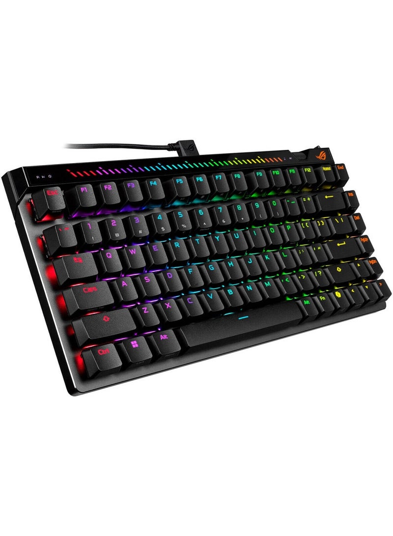 ASUS ROG Falchion Ace 75 HE Gaming Keyboard – 75% Layout, Hot-Swappable Hall Effect Switches, Adjustable 0.1–3.5mm Actuation, 8000Hz Polling, Rapid Trigger, Speed Tap, RGB Aura Sync, PBT Keycaps, Black | 90MP047H-BKCA00 - Image 3