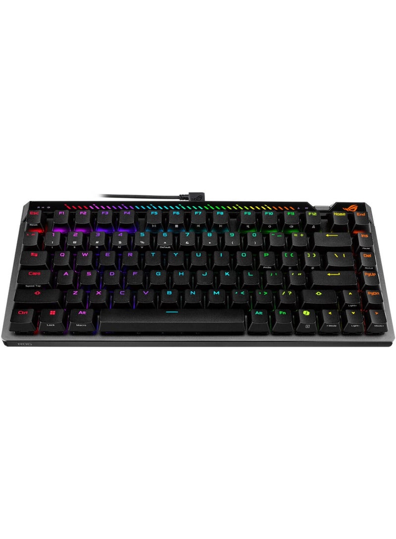 ASUS ROG Falchion Ace 75 HE Gaming Keyboard – 75% Layout, Hot-Swappable Hall Effect Switches, Adjustable 0.1–3.5mm Actuation, 8000Hz Polling, Rapid Trigger, Speed Tap, RGB Aura Sync, PBT Keycaps, Black | 90MP047H-BKCA00 - Image 2
