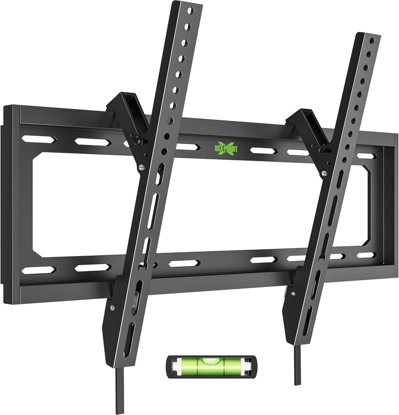 USX MOUNT UL Listed TV Mount Low Profile for Most 26-60" Flat Screen LED, LCD, Curved TVs, TV Wall Mount Bracket Tilt VESA 400x400mm- Up to 99lbs, Quick Lock and Release to Mounts on 12" 16" Stud - Image 1