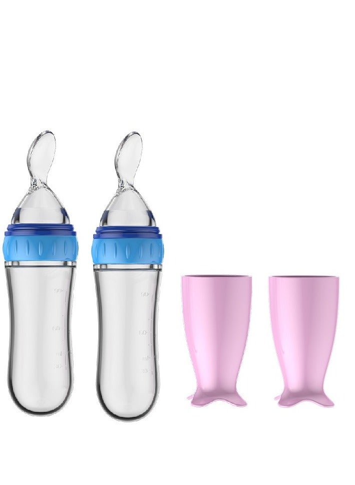 Baby Spoons 2Pcs, DDMA Baby Food Dispensing Spoon,Baby Food Feeder,Baby Food Dispensing Spoon  for Infant Dispensing and Feeding - Image 1