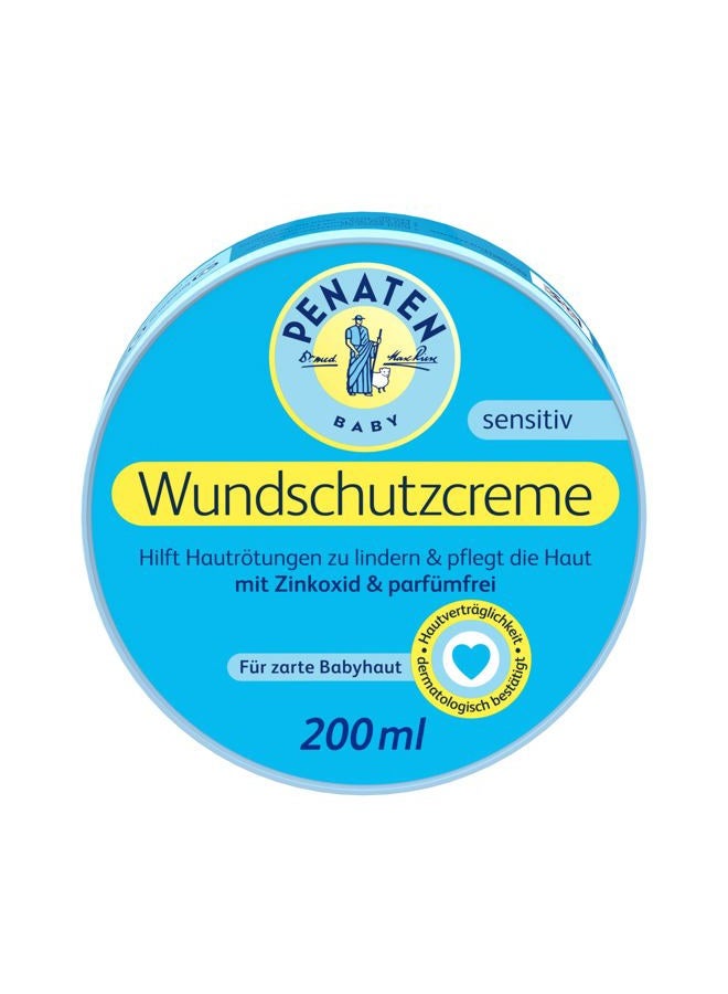 PENATEN Wound Protection Cream, Soothing Baby Wound Protection Cream with Zinc Oxide for Protection in The Diaper Area 200 ml / 6.76 Oz - Image 1