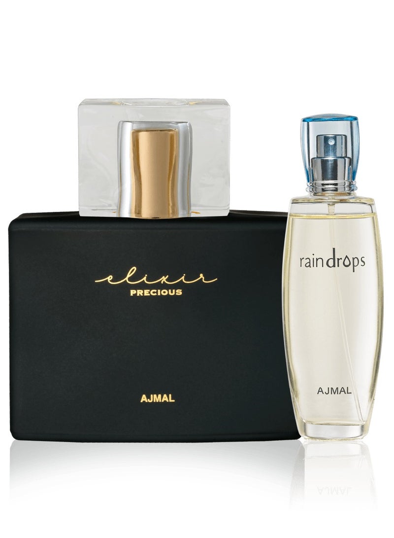 Ajmal Elixir Precious EDP 100ml & Raindrops - Exclusive Fragrance Set