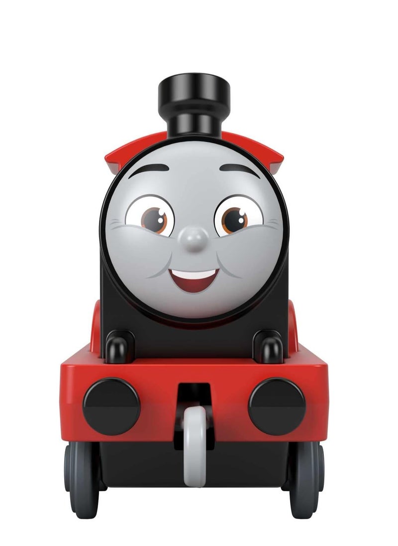 Fisher-Price - Thomas & Friends die-cast push-along James toy train engine for preschool kids ages 3+ - Image 1