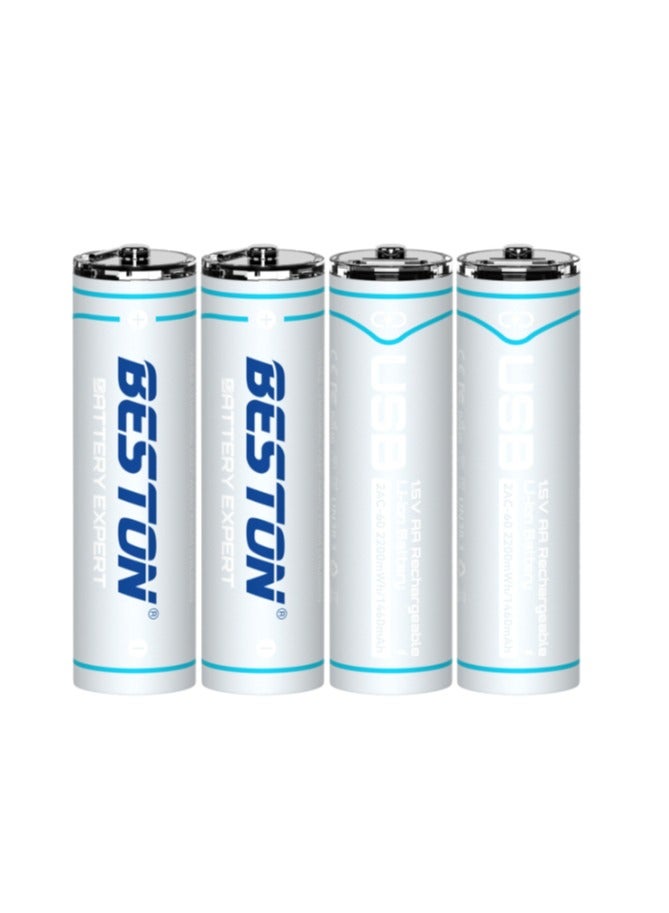 Beston Rechargeable AA Batteries 2200 mWh - USB to Type C Charging - Image 2