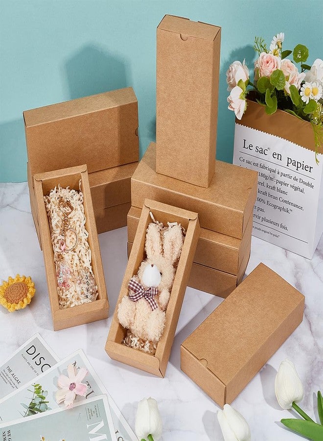 BENECREAT 36 Packs Kraft Paper Drawer Boxes, 17x11.5x3.55cm/6.7x4.5x1.4 Inch BurlyWood Crafts Cardboard Present Boxes for Wedding Party Gifts, Jewellery Packaging - Image 4