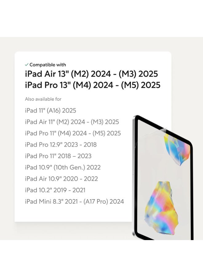 Paperlike 3 [2 PACK] for iPad PRO 13 inch M5/M4 & iPad AIR 13 inch M3/M2 (2025-2024) Screen Protector Film [Bubble-Free Install] with Paper Texture for Notetaking Sketching Writing Drawing - Image 2