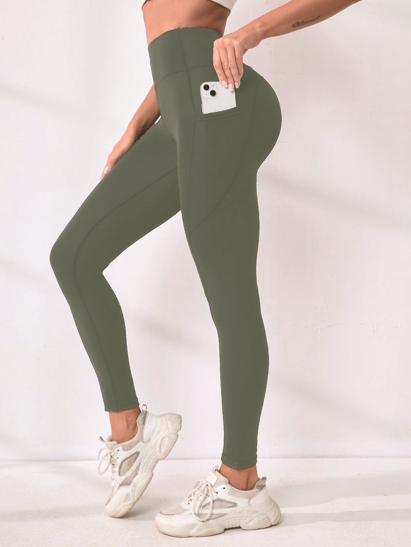 Women's High Waist Slimming Yoga Leggings for Running & Outdoor Sports - Image 4