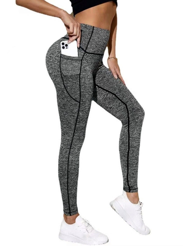 Women's High Waist Slimming Yoga Leggings for Running & Outdoor Sports - Image 2