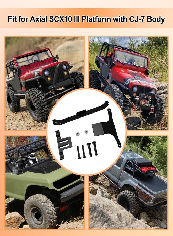 طقم تثبيت هيكل من الألومنيوم بدون مشابك، مناسب لمنصة Axial SCX10 III المزودة بهيكل CJ-7 - Image 5