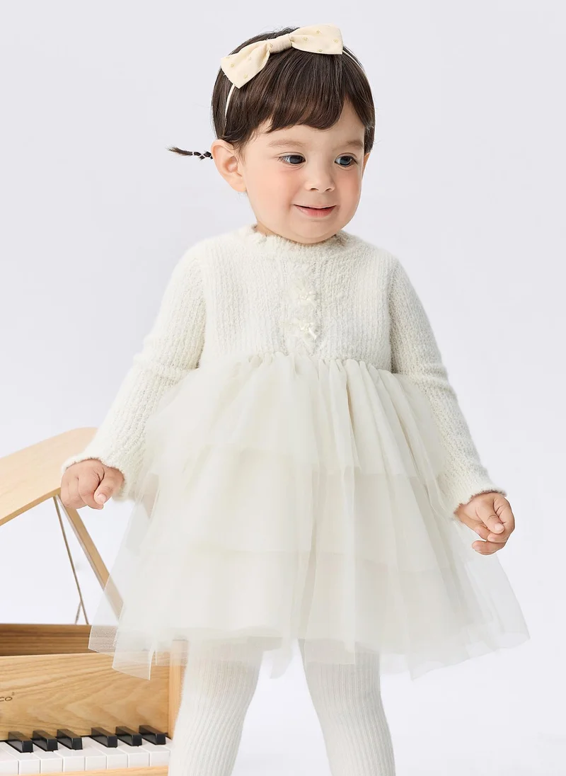 Balabala Toddler Girl Wool one-piece dress