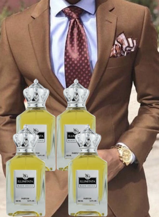 بي إل 4 قطع عطر إلميتاتا بلاك أوركيد 100مل - Image 1