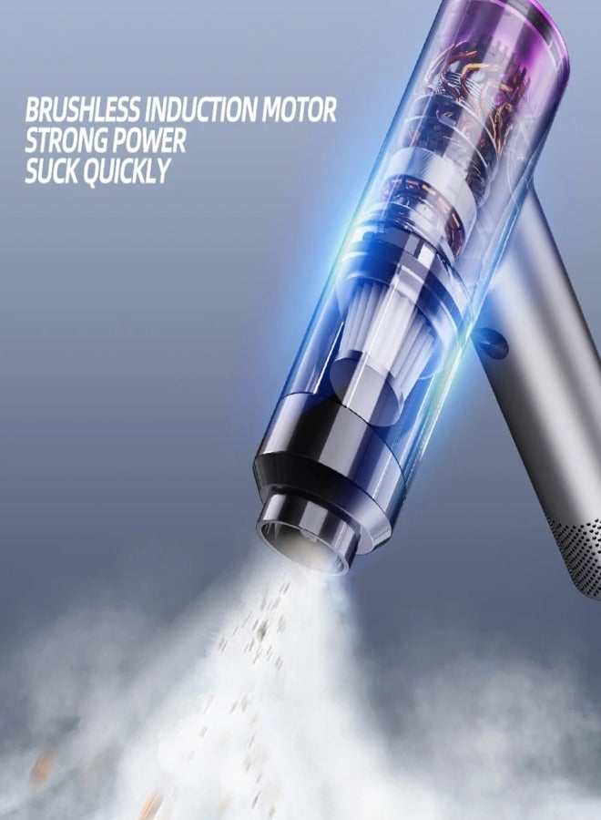 AROAQ High-Power Handheld Car Vacuum Cleaner Wireless Brushless Motor Strong Suction Dual Use for Home & Car Long Battery Life - Image 3