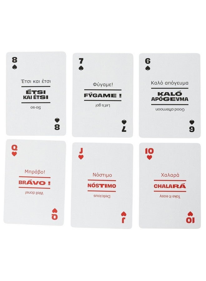 Lingo Playing Cards | Travel Flashcards | Learn Greek Vocabulary In A Fun & Easy Way | 52 Essential Translations - Image 2