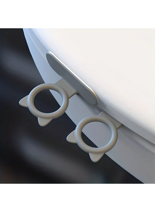 2 Pack Gray Toilet Lid Lifters Non Slip Grip For Elderly Arthritis Handicap Safety - Image 1