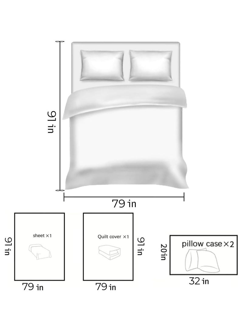 إي وورلد مجموعة أربعة أقمشة سرير قابلة للتخلص خفيفة ومسامية، مجموعة أساسية للفراش تحتوي على غطاء للبطانية وورقة وسادتين، مثالية للسفر ورحلات العمل والاستجمام وإقامة الفنادق. - Image 3