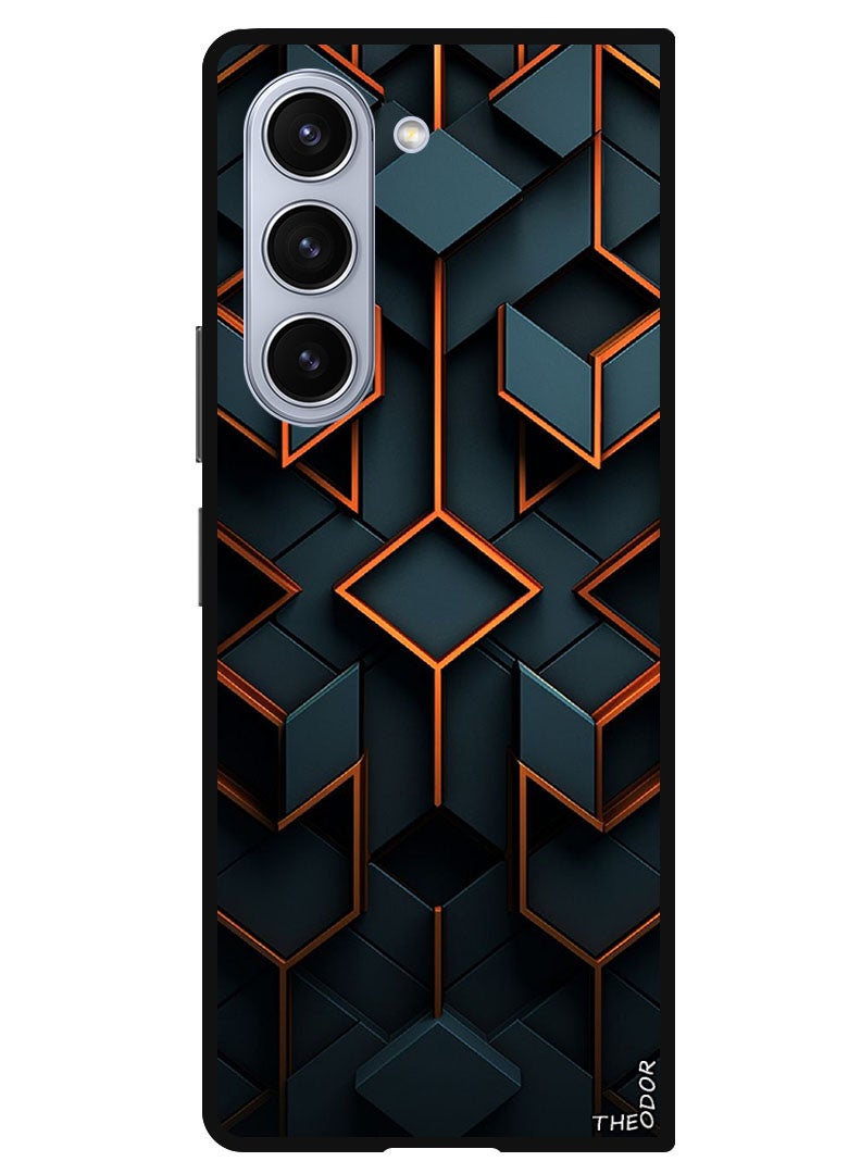 Theodor Protective Case Anti Scratch Shock Proof Bumper Cover For Samsung Galaxy Z Fold 6 Abstract 3 - Image 1