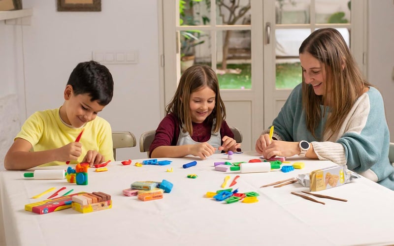 Jovi Plastilina Pack - 100% Vegetable-Based Modelling Clay, 30 Bars of 50 Grams in Basic Multicolor Assortment, Gluten Free - Image 4