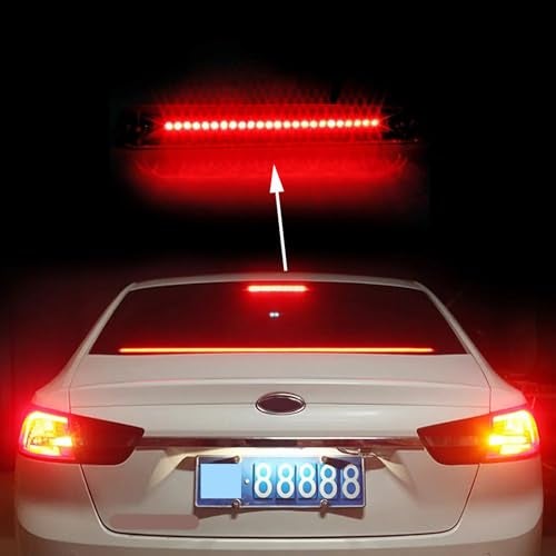 CYDZSW Third Brake Light Assembly 12V Universal,3rd Brake Lights Bar 24 LED,Stop Light Lamp Strip,Camper Shell Trailer Cargo High Mount Brake Light(Red) - Image 2