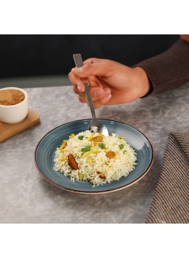 Royalford 7.5 Inch Stoneware Dessert Plate | Timeless and Versatile, Light-Weight, Food-Grade, Elegant Print, Durable, Dishwasher and Microwave Safe | Assorted | RF12672 19.5 x 19.5 x 2.7cm - Image 3
