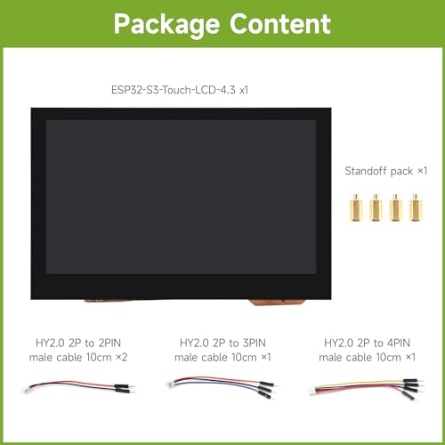 Waveshare ESP32S3 43inch Capacitive Touch Display Development Board 800480 5Point Touch 32Bit LX7 DualCore Processor Up to 240MHz Frequency with Onboard Antenna - Image 3