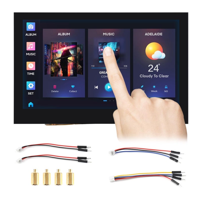 Waveshare ESP32S3 43inch Capacitive Touch Display Development Board 800480 5Point Touch 32Bit LX7 DualCore Processor Up to 240MHz Frequency with Onboard Antenna - Image 2