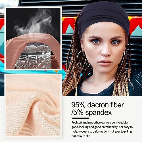 Panleding 12 Pcs Stretchy Headbands for Women, Absorbed Sport Headband Soft Twist Knotted Headbands for Daily Life Yoga - Image 3