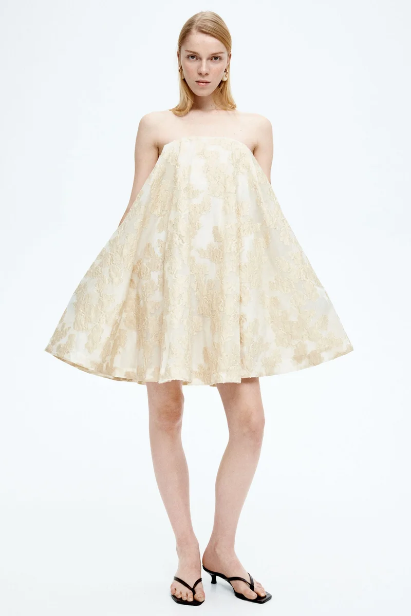 H&M Jacquard-weave mini dress