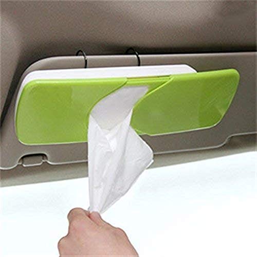 Maharsh Auto Accessories Car Sun Visor Tissue Box Car Back Seat Headrest Hanging Multi-use Tissue Box Durable Premium Elegant Design Paper Napkin Holder Tissue Holder-1pcs - Image 1