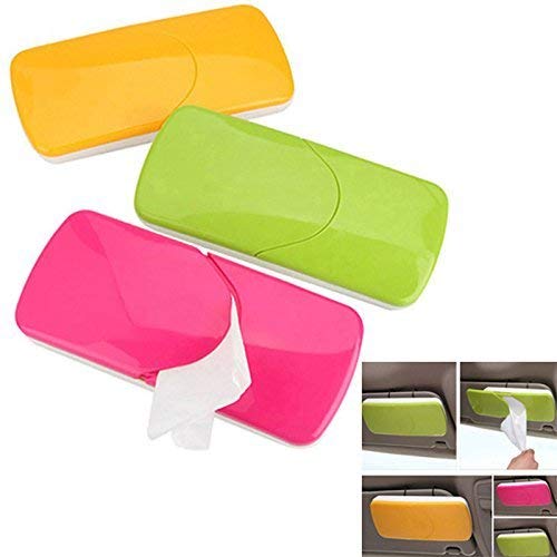 Maharsh Auto Accessories Car Sun Visor Tissue Box Car Back Seat Headrest Hanging Multi-use Tissue Box Durable Premium Elegant Design Paper Napkin Holder Tissue Holder-1pcs - Image 2