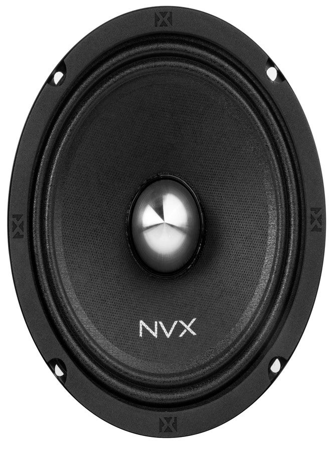 NVX® VPRO65BM 6.5" Premium Loudspeaker, 400W Max, 200W RMS, 4-Ohm, 1.5" Voice Coil, Pro Audio Midrange with Bullet Aluminum Phase Plug, Easy to Install in Cars/Trucks/Doors (1-Speaker) - Image 2