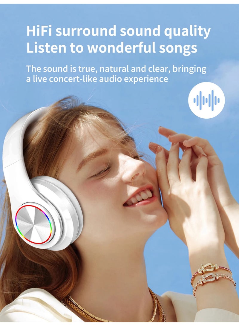 Head-Mounted Gaming Headphones Blutooth Surround Sound Stereo Wireless Earphone with Micro Phone PC Laptop Headset  - Image 3