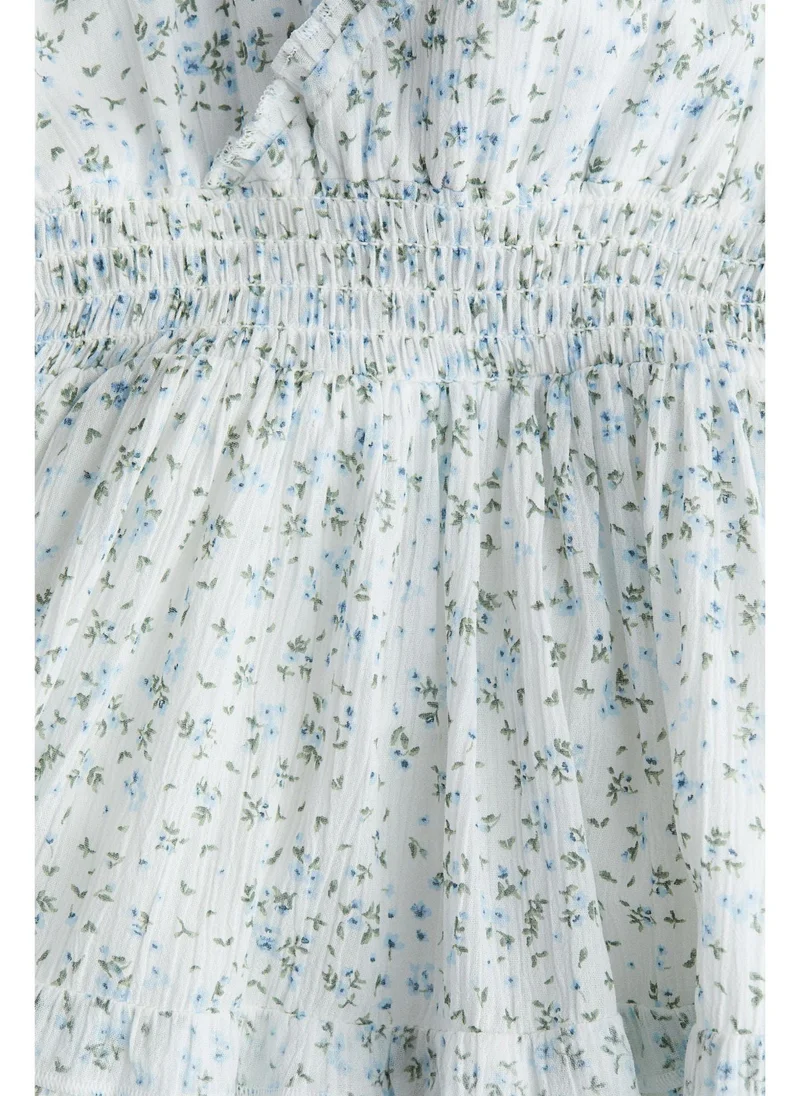 اتش اند ام Smocked frill-trimmed dress