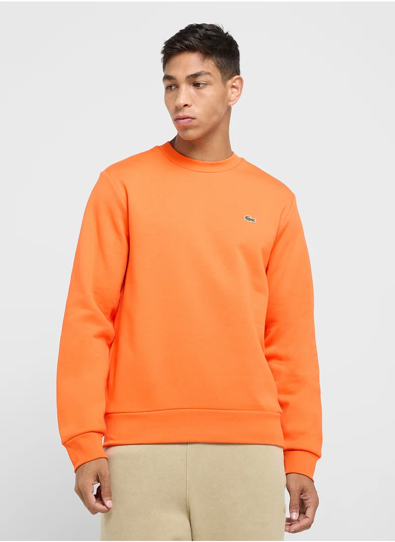 LACOSTE Logo Crew Neck Sweatshirt