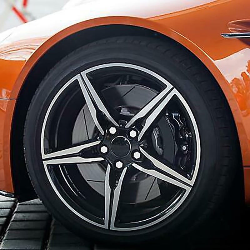 White Plastic 19mm Wheel Lug Nut Cover Set Rust Resistant 20 Piece Pack - Image 2