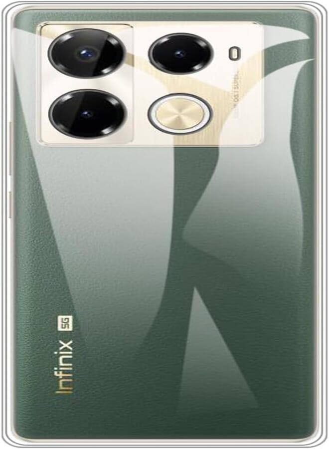 For Infinix Note 40 Pro 5G X6851 Case, Soft TPU Back Cover Shockproof Silicone Bumper Anti-Fingerprints Full-Body Protective Case Cover for Infinix Note 40 Pro Plus 5G (6.78 Inch) (Transparent)