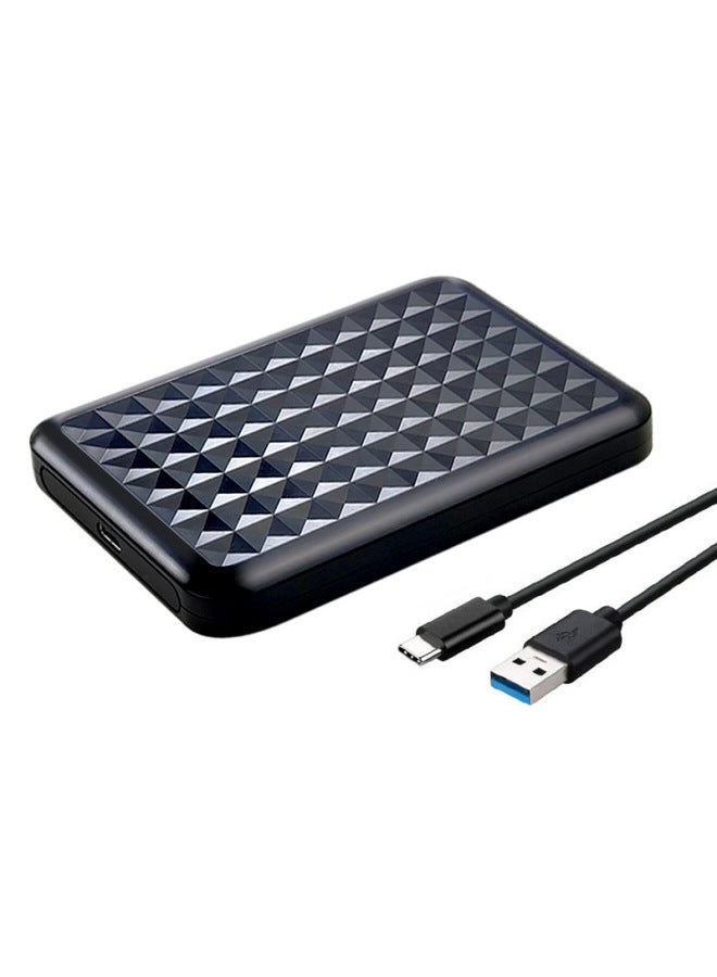 Type-c Mobile Hard Disk Box 2.5-inch Ssd Solid State Disk Shell Sata Serial Port Notebook External Box-Color:U25Q103.1-AC Black  - Image 3